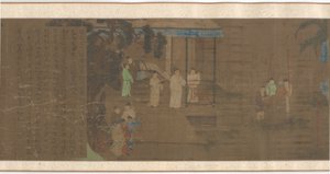 Scener från berömda mäns liv del 2, Mingdynastin, 1500-1600-talet. av Unbekannt