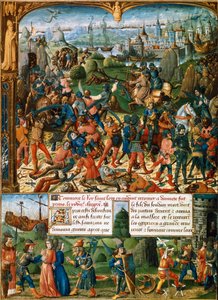 Scener från det sjunde korståget, 1248-1254 1400-talet av Unbekannt