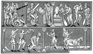 Scener av medeltida liv, 1200-talet, 1870 av Unbekannt