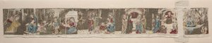 Scener av Jungfruns liv, från ett broderat altare på framsidan, 1330- eller 1340-talet. av Unbekannt