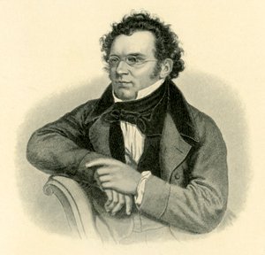 Schubert, ca 1820-talet, 1907. av Unbekannt