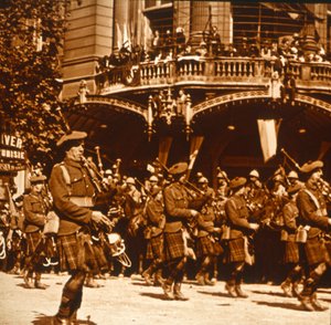 Skotska soldater, 14 juli 1919 av Unbekannt