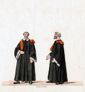 Skribent, kostymdesign för Shakespeares pjäs, Henry VIII, 1800-talet av Unbekannt