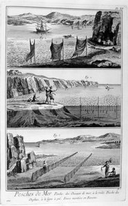 Havsfiske, 1751-1777 av Unbekannt