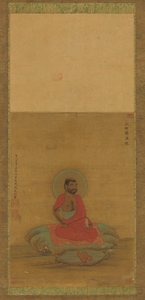 Sittande Luohan, 1500-1600-talet. av Unbekannt