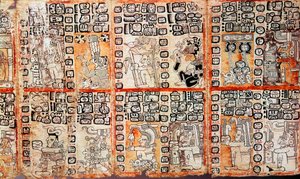 Avsnitt från Maya Troano Codex, 1400-talet av Unbekannt