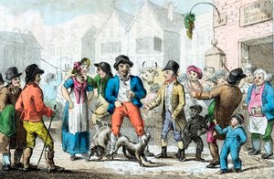 Säljer en hustru till högstbjudande, 1816 av Unbekannt