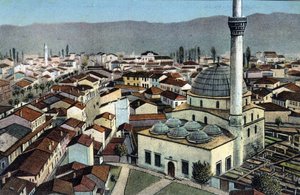 Serbien, Monastir: utsikt över en moské, Monastir kallas desormais Bitola och ligger i Macedoine - Vykort 1914-1918 av Unbekannt