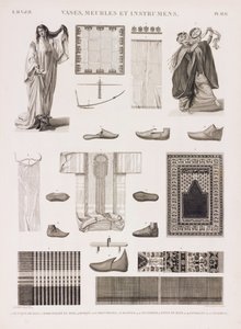 Serie av illustrationer av traditionella kläder av Unbekannt