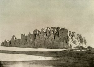 Serrated Edge of Glacier söder om Cape Borne, Ross Island, c1908, 1909. av Unbekannt