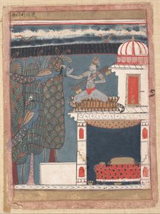 Setmalar Ragini: Folio från en ragamala-serie Garland of Musical Modes, ca. 1630-40. av Unbekannt