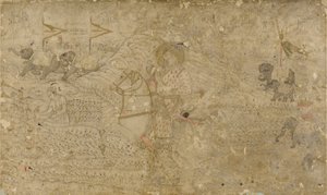 Shah Jahan och hans son Dara Shikoh Hunting, s. 1790. av Unbekannt