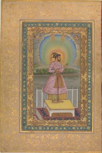 Shah Jahan på en terrass, 1627. av Unbekannt