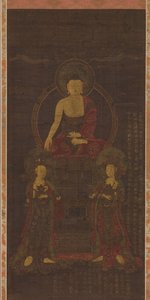 Shakyamuni triad, av Unbekannt