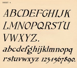 Blad 4, från en portfölj av alfabet, 1929 av Unbekannt