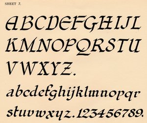 Blad 7, från en portfölj av alfabet, 1929 av Unbekannt