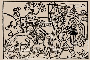 Herde. Från människolivets spegel av Rodericus Zamorensis, 1479 av Unbekannt
