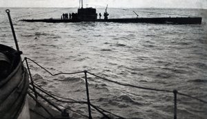 Skeppsbrott av den republikanska ubåten B6, augusti 1936 (s/v foto) av Unbekannt
