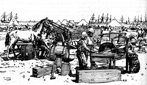 Shoeing Forge från New South Wales Artillery i Suakim, c1885, 1902 av Unbekannt