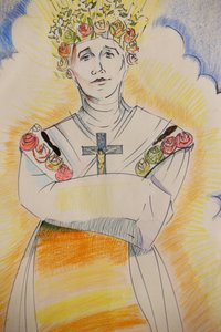 Vår Fru av la Salettes helgedom Teckning av Vår Fru av la Salette, La Salette, Frankrike av Unbekannt