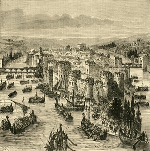 Belägring av Paris av norrmännen, 845, 1890. av Unbekannt