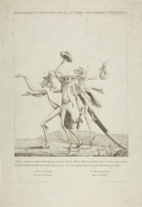 Beskrivning av Chouanerna och andra kontrarevolutionärer, ca. 1793. av Unbekannt