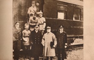 Undertecknande av vapenstilleståndet för att avsluta första världskriget, 11 november 1918 1935 av Unbekannt