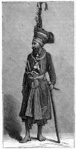 Sikh-hövding, 1886 av Unbekannt