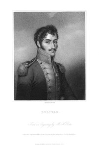 Simon Bolivar, sydamerikansk revolutionär från 1800-talet av Unbekannt
