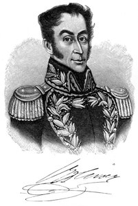 Simon Bolivar, sydamerikansk revolutionär ledare från 1800-talet, 1901 av Unbekannt