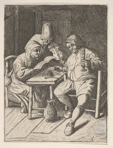 Sångpar och violin, 1610-85. av Unbekannt