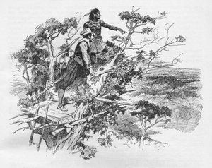 Sir Francis Drakes första syn på Stilla havet, 1578 1908 av Unbekannt