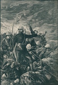 Sir George Colley vid Majuba Hill, 1906 av Unbekannt