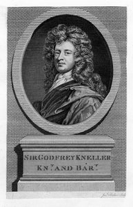 Sir Godfrey Kneller 1646-1723, porträttmålare, 1800-talet av Unbekannt
