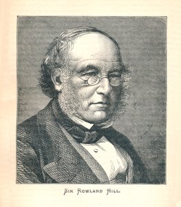 Sir Rowland Hill, upphovsmannen till frimärket, 1893. av Unbekannt
