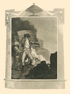 Sir Sidney Smith Defending the Breach at Acre, 1799, 1816. av Unbekannt
