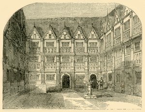 Sir Thomas Greshams hus i Bishopsgate Street, c1872. av Unbekannt