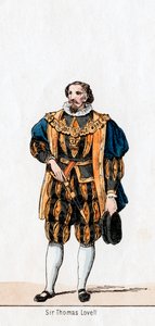 Sir Thomas Lovell, kostymdesign för Shakespeares pjäs, Henry VIII, 1800-talet av Unbekannt