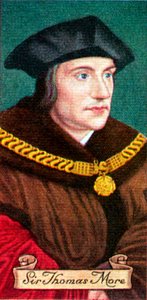 Sir Thomas More, hämtat från en serie cigarettkort, 1935 av Unbekannt