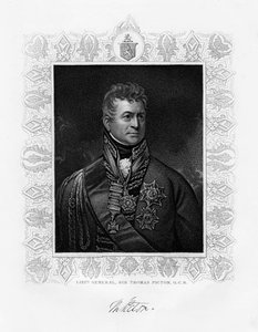Sir Thomas Picton, brittisk militärledare, 1800-talet av Unbekannt