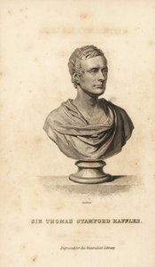 Sir Thomas Stamford Raffles, brittisk statsman, författare och naturforskare av Unbekannt