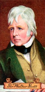 Sir Walter Scott, hämtat från en serie cigarettkort, 1935 av Unbekannt