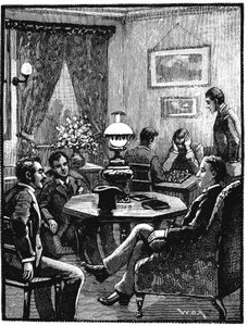Vardagsrum på YMCA, Exeter Hall, London, 1887 av Unbekannt