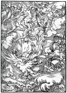 Skiss för The Last Judgment i Gerard dEuphrate, Paris, 1549, 1870 av Unbekannt