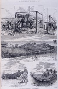 Solförmörkelseobservatoriet, Nicobaröarna, c1875 av Unbekannt