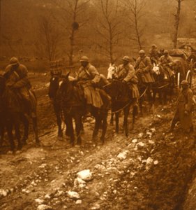Soldater i rörelse, c1914-c1918 av Unbekannt