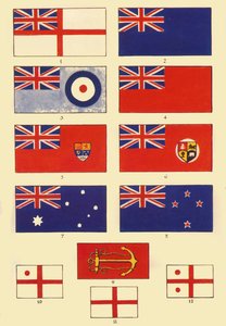 Några fänrikar från Storbritannien och samväldet, c1948. av Unbekannt