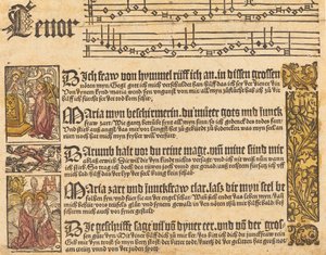 Sång till jungfrun, ca. 1500. av Unbekannt