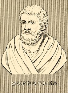 Sofokles, c497-405 f.Kr., 1830. av Unbekannt