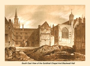 South East View Guildhall Chapel and Blackwell Hall, 1886 av Unbekannt